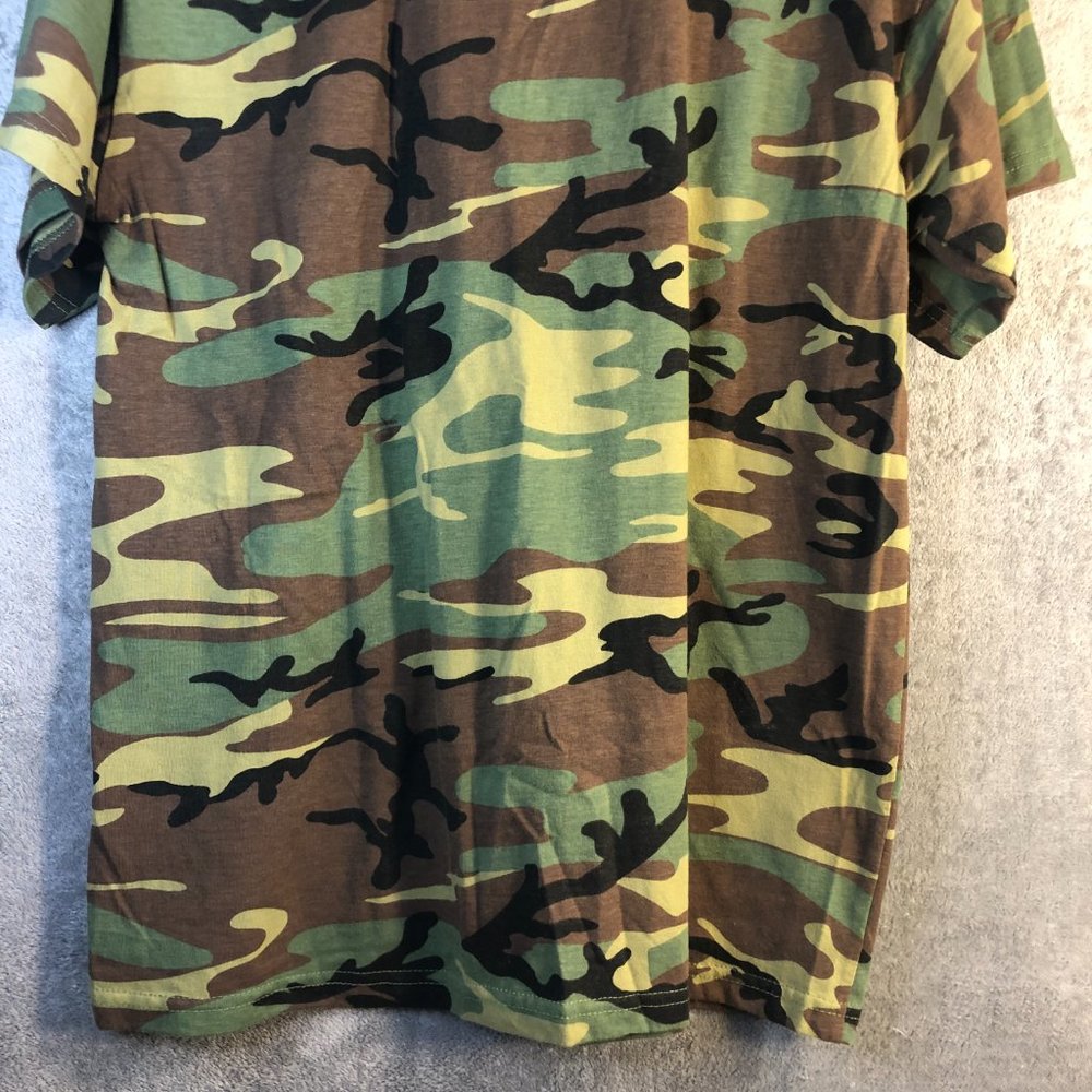 Men's XL Rothco Heavyweight Short Sleeve Military Camo T-Shirt - Picture 5 of 9